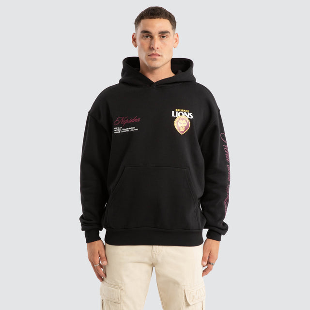 Brisbane Lions AFL Season Hoodie Jet Black