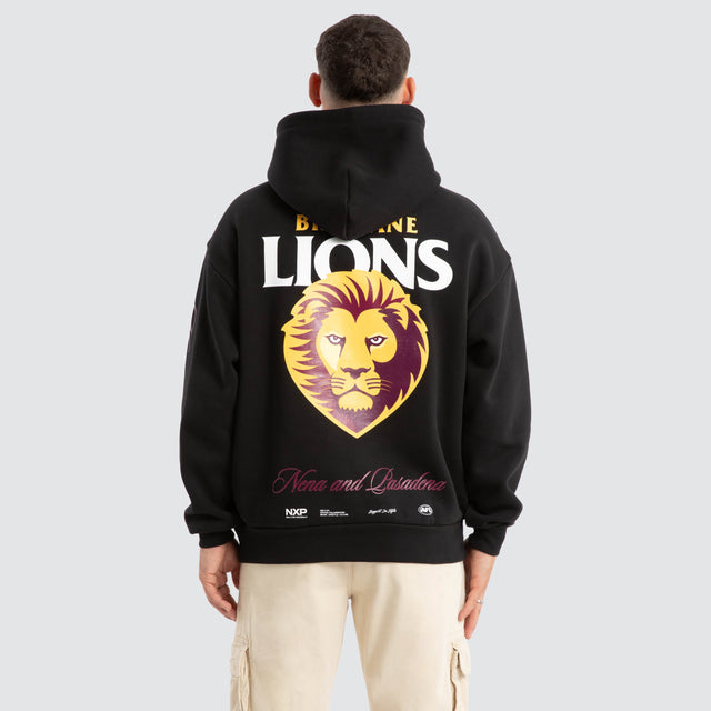 Brisbane Lions AFL Season Hoodie Jet Black