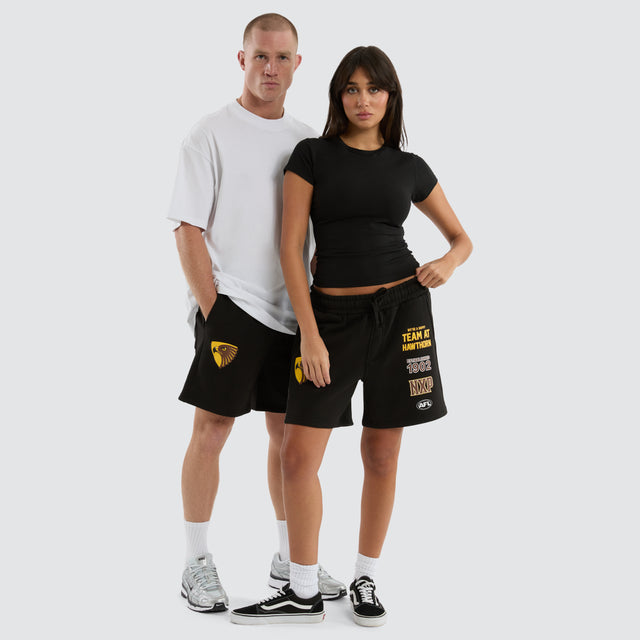 Hawthorn Hawks AFL Prime Trackshorts Jet Black