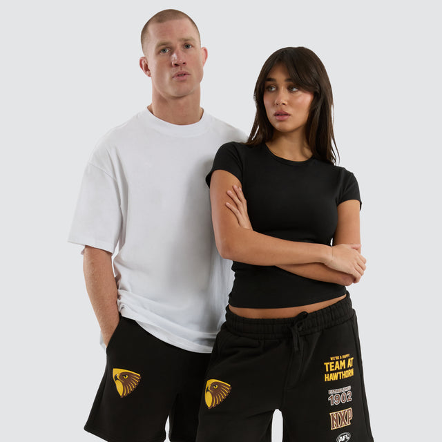 Hawthorn Hawks AFL Prime Trackshorts Jet Black