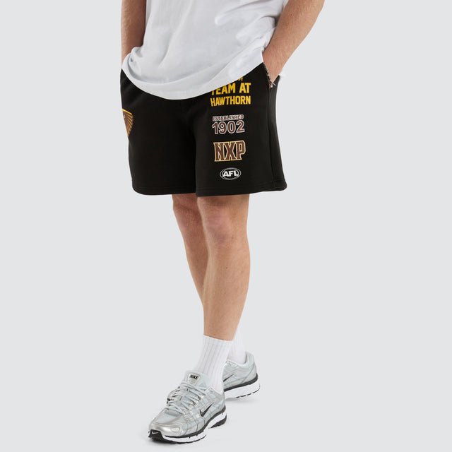 Hawthorn Hawks AFL Prime Trackshorts Jet Black