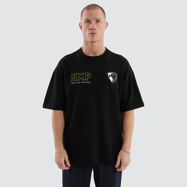 Hawthorn Hawks AFL Legacy Loopback Tee Jet Black