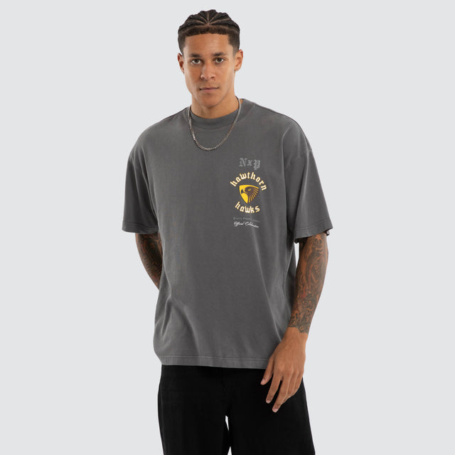 Hawthorn Hawks AFL Off-Season Tee Pigment Charcoal