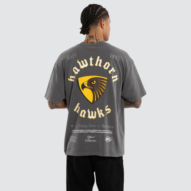 Hawthorn Hawks AFL Off-Season Tee Pigment Charcoal