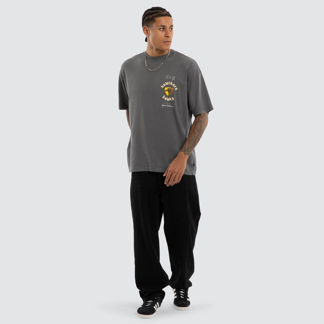Hawthorn Hawks AFL Off-Season Tee Pigment Charcoal