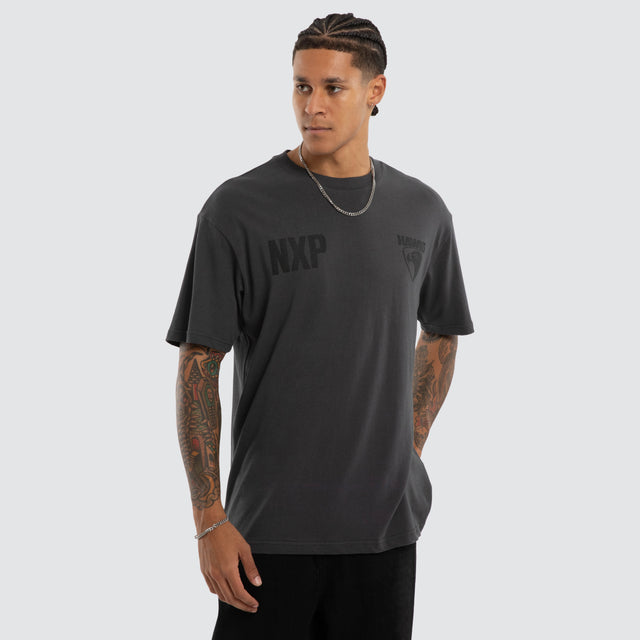 Hawthorn Hawks AFL Champions Box Fit Tee Asphalt