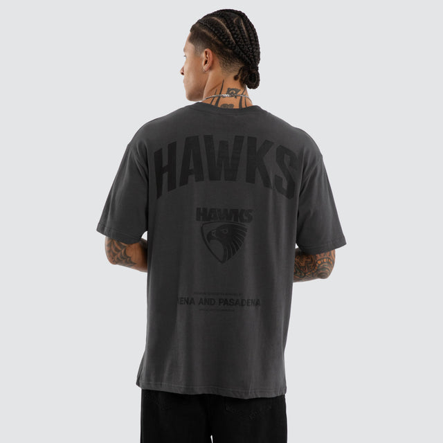 Hawthorn Hawks AFL Champions Box Fit Tee Asphalt