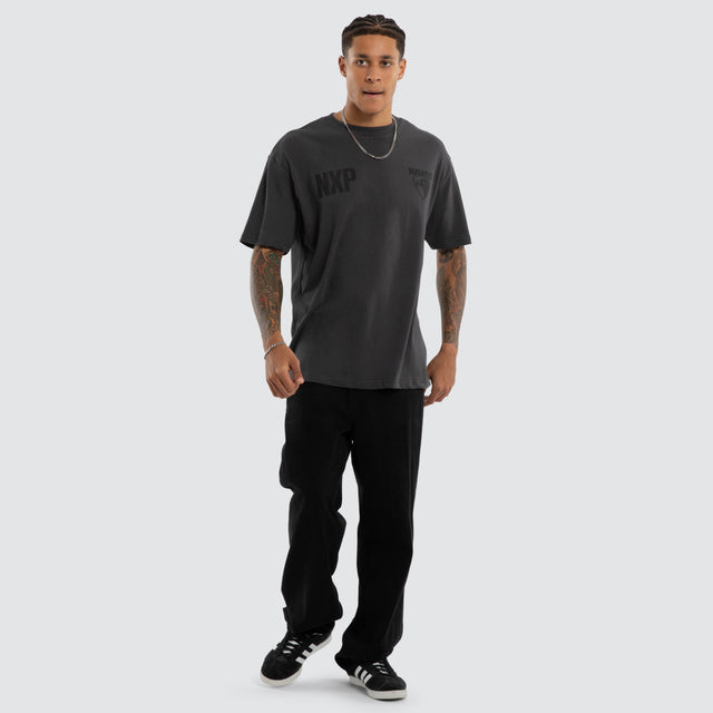 Hawthorn Hawks AFL Champions Box Fit Tee Asphalt