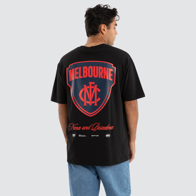 Melbourne Demons AFL Season Tee Jet Black