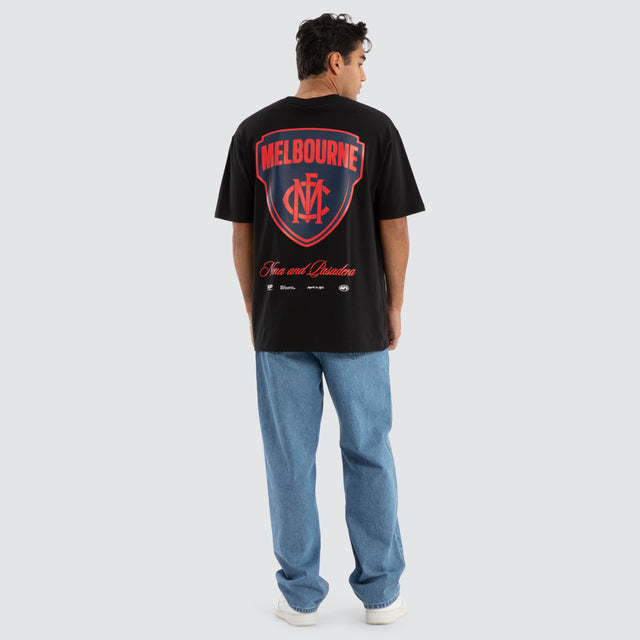 Melbourne Demons AFL Season Tee Jet Black