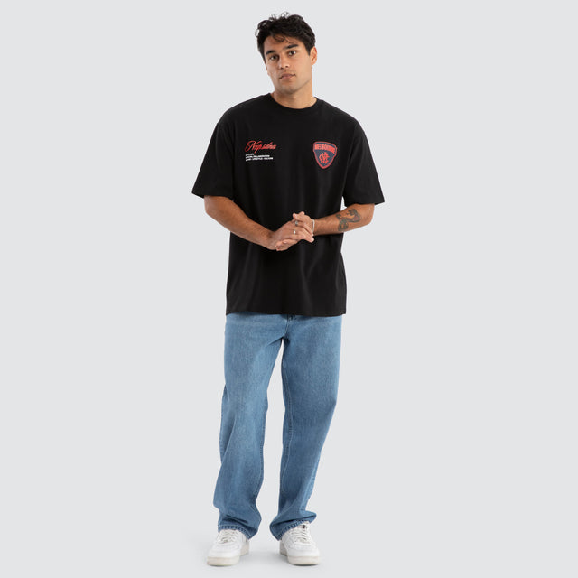 Melbourne Demons AFL Season Tee Jet Black