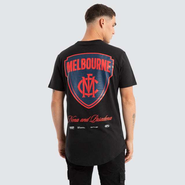 Melbourne Demons AFL Prime Tee Jet Black