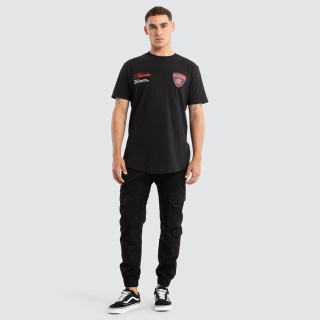 Melbourne Demons AFL Prime Tee Jet Black