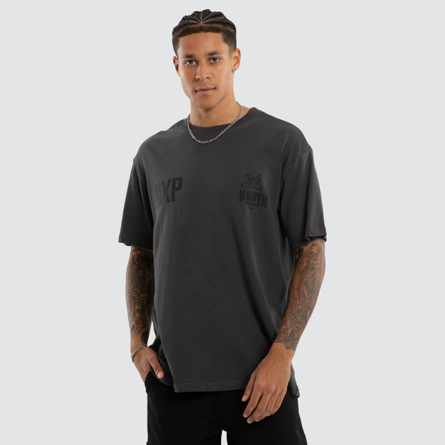 North Melbourne Kangaroos AFL Champions Box Fit Tee Asphalt
