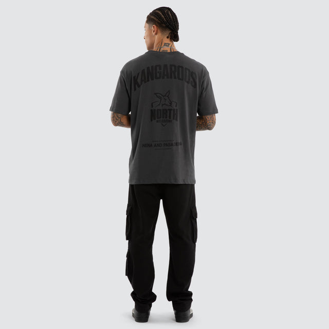 North Melbourne Kangaroos AFL Champions Box Fit Tee Asphalt