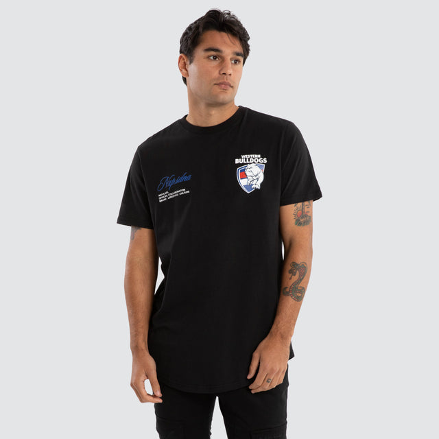Western Bulldogs AFL Prime Tee Jet Black