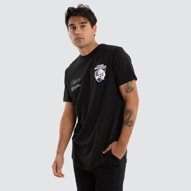 Western Bulldogs AFL Prime Tee Jet Black