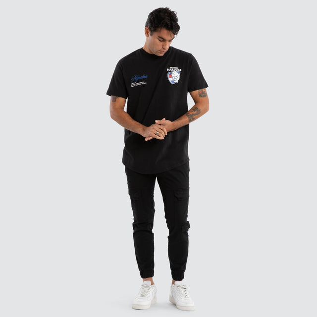 Western Bulldogs AFL Prime Tee Jet Black