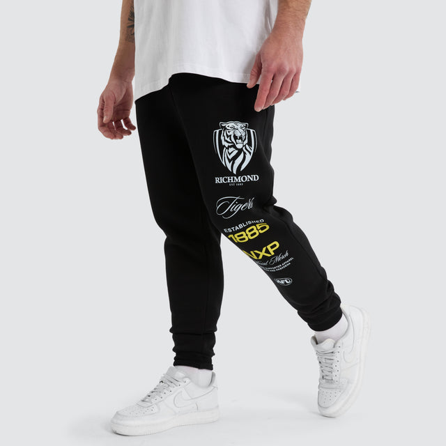 Richmond Tigers AFL Elite Trackpant Jet Black