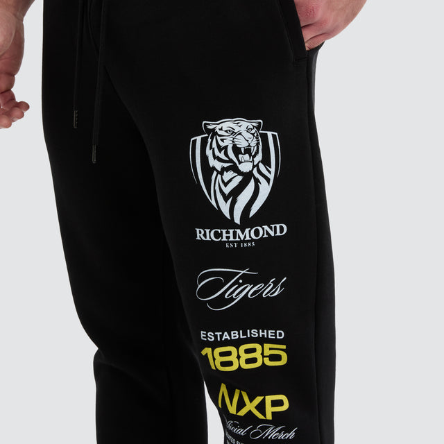 Richmond Tigers AFL Elite Trackpant Jet Black