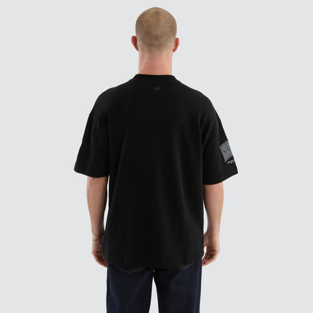 Richmond Tigers AFL Game-On Loopback Tee Jet Black