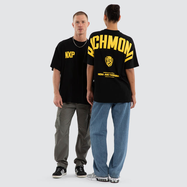 Model wears Richmond Archive Raptor Tee Jet Black T-Shirts Black – image 6