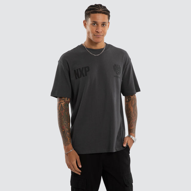 Richmond Tigers AFL Champions Box Fit Tee Asphalt