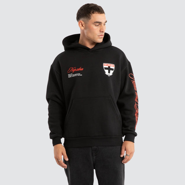 St Kilda Saints AFL Season Hoodie Jet Black