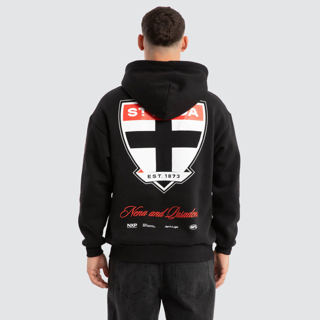 St Kilda Saints AFL Season Hoodie Jet Black