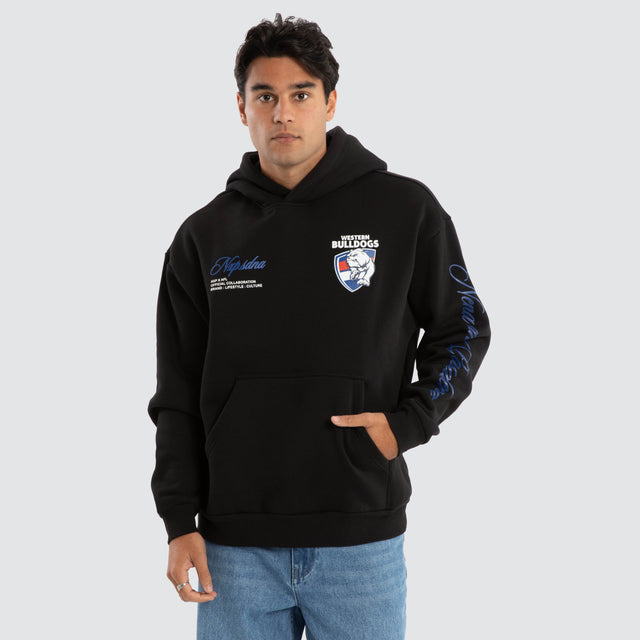 Western Bulldogs AFL Season Hoodie Jet Black
