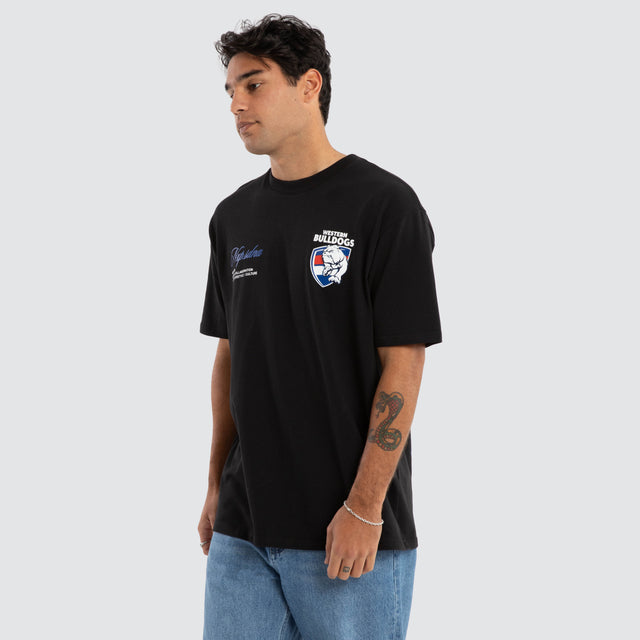 Western Bulldogs AFL Season Tee Jet Black