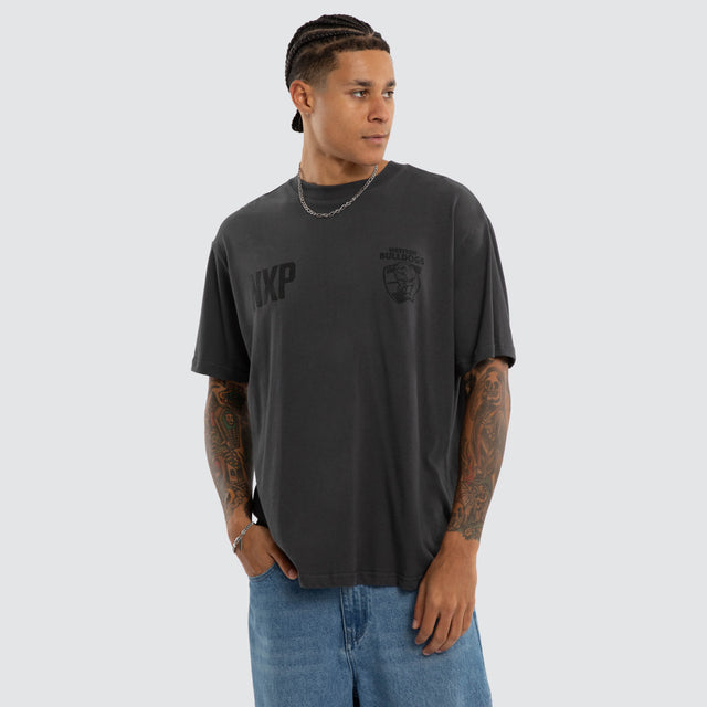 Western Bulldogs AFL Champions Box Fit Tee Asphalt