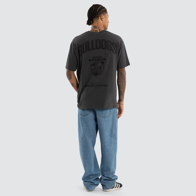 Western Bulldogs AFL Champions Box Fit Tee Asphalt