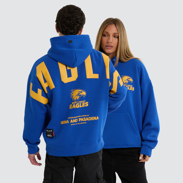 West Coast Eagles AFL Top Tier Hoodie Blue
