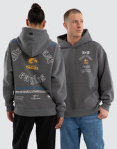 West Coast Eagles AFL Tag Box Fit Hoodie Charcoal