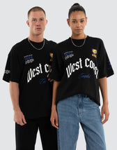 West Coast Eagles AFL Gold Raptor Tee Jet Black
