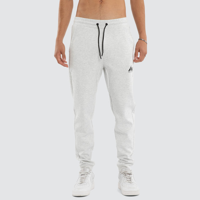 Model wears Novas Trackpant Grey Marle Trackpants Grey – image 3
