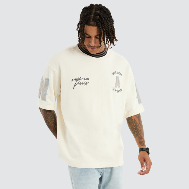 Solarsynth Extra Oversized Loopback Tee Tofu