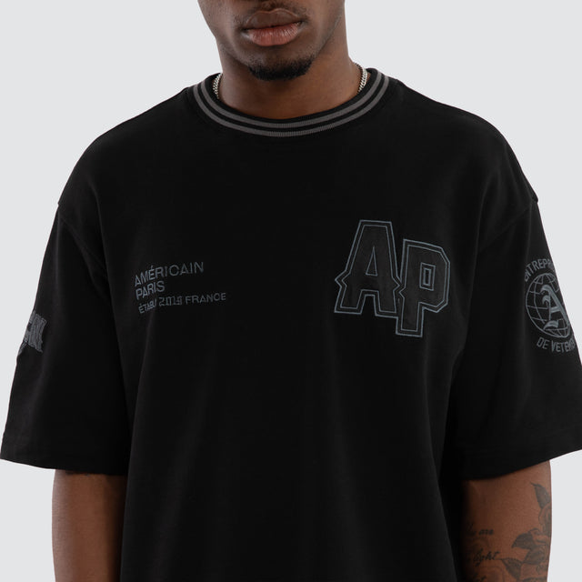 Arathorn Oversized Tee Jet Black