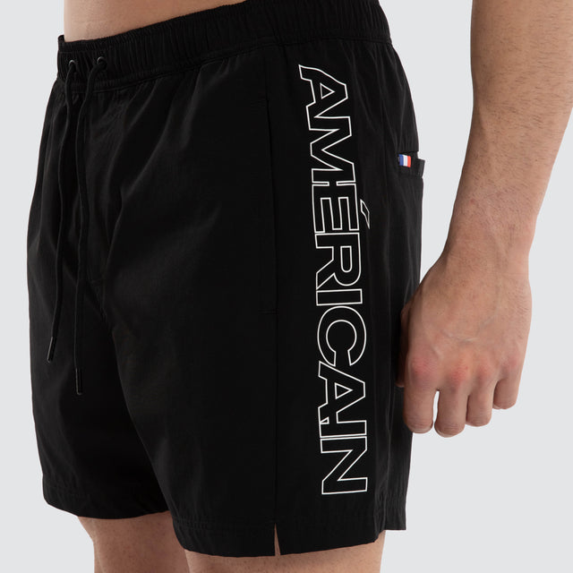 Grima Beach Short Jet Black