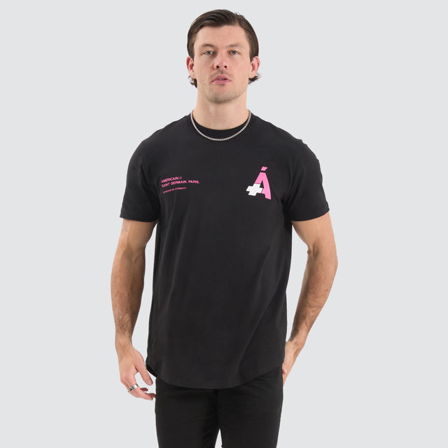 Phoenix Dual Curved Tee Jet Black