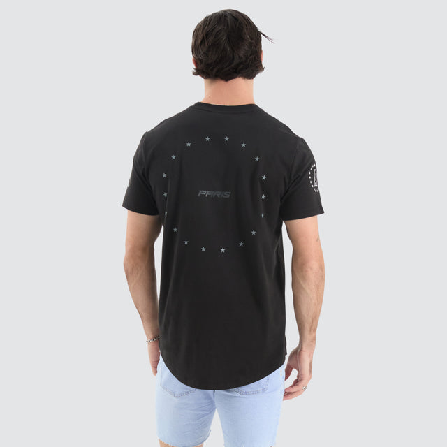 Elemental Dual Curved Tee Jet Black