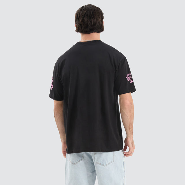 Stellaris Box Fit Tee Jet Black