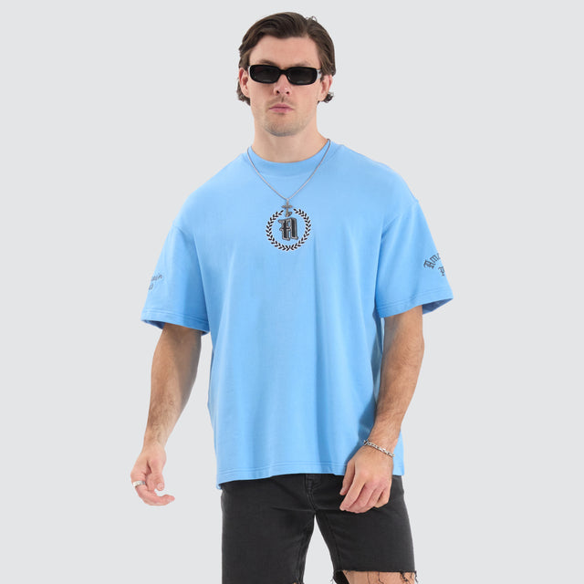 Asher Loopback Heavy Tee Boy Blue