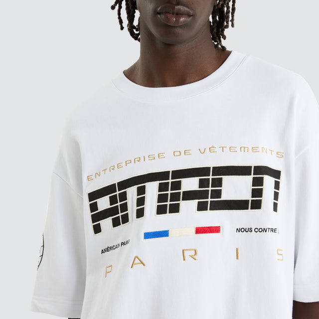 Barrett Loopback Oversized Tee White