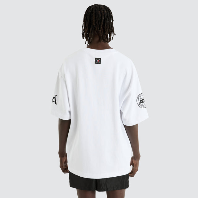 Barrett Loopback Oversized Tee White