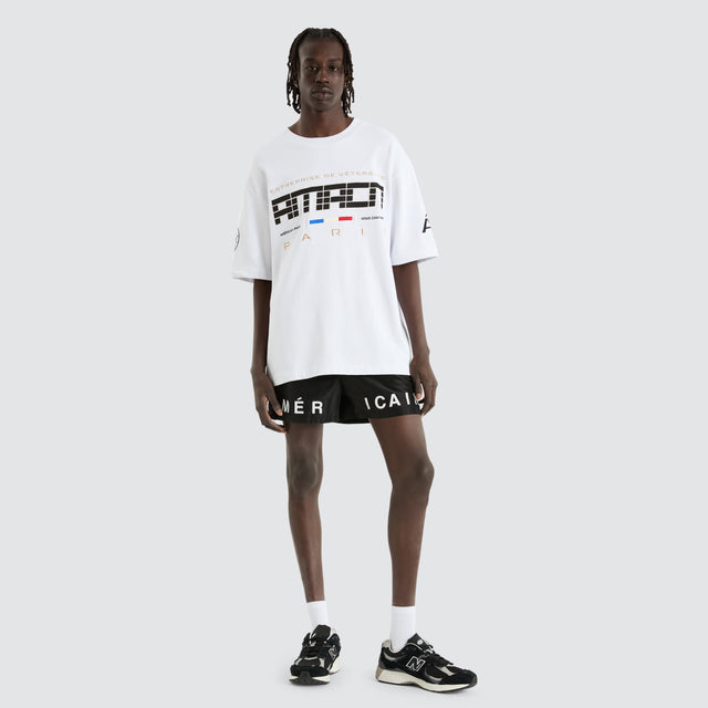 Barrett Loopback Oversized Tee White