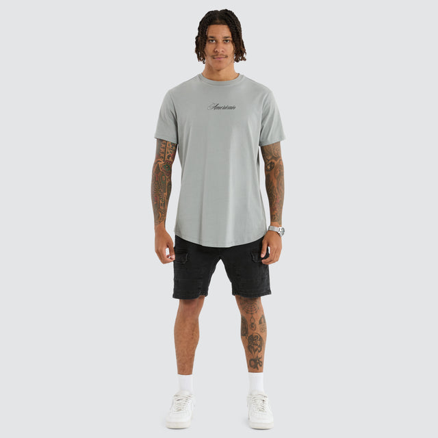 Pierre Dual Curved Tee Ultimate Grey