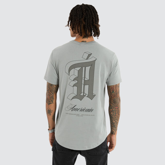 Pierre Dual Curved Tee Ultimate Grey