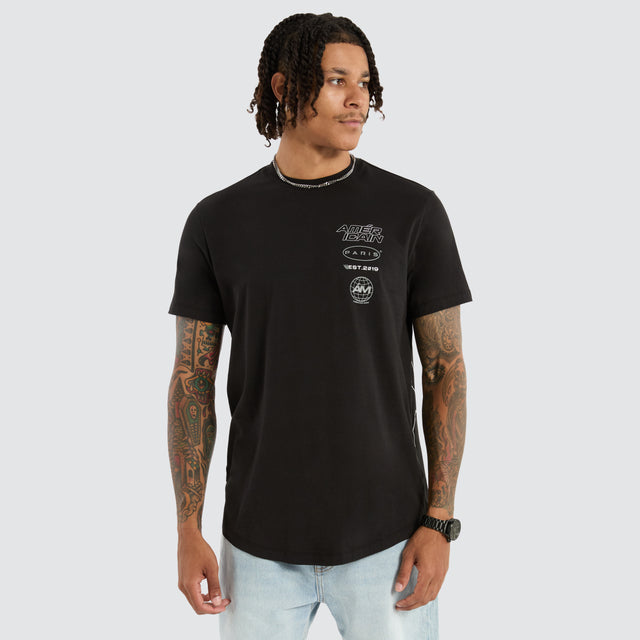 Remy Dual Curved Tee Jet Black